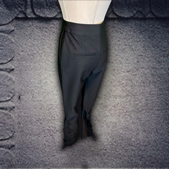 NWT Derek Lam 10 Crosby ‘Camryn’ Ruched Slim Pant in Black Size 0 - Picture 8 of 16